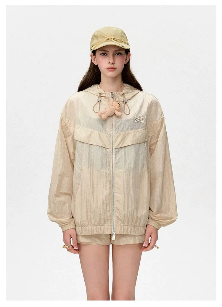 13DE MARZO Bear Thin Trainer Coat Almond