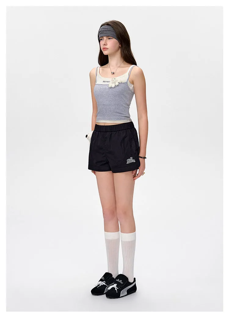13DE MARZO Bear Thin Trainer Shorts