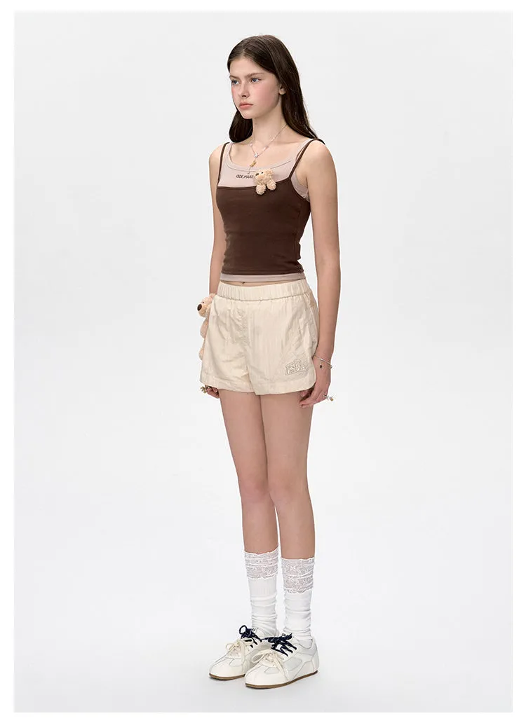 13DE MARZO Bear Thin Trainer Shorts