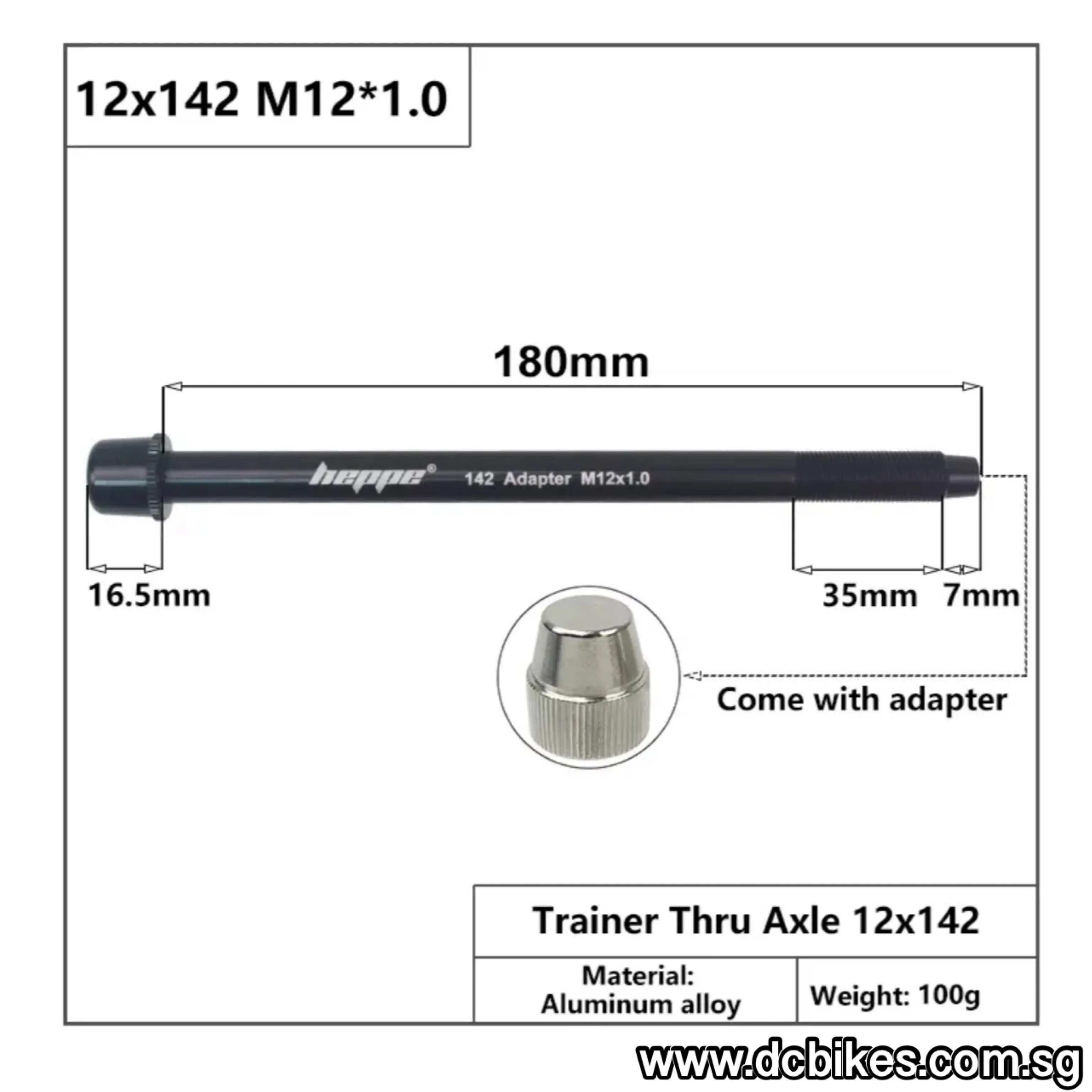 142mm | 148mm X 12mm Boost Thru Axle For Bicycle Trainer