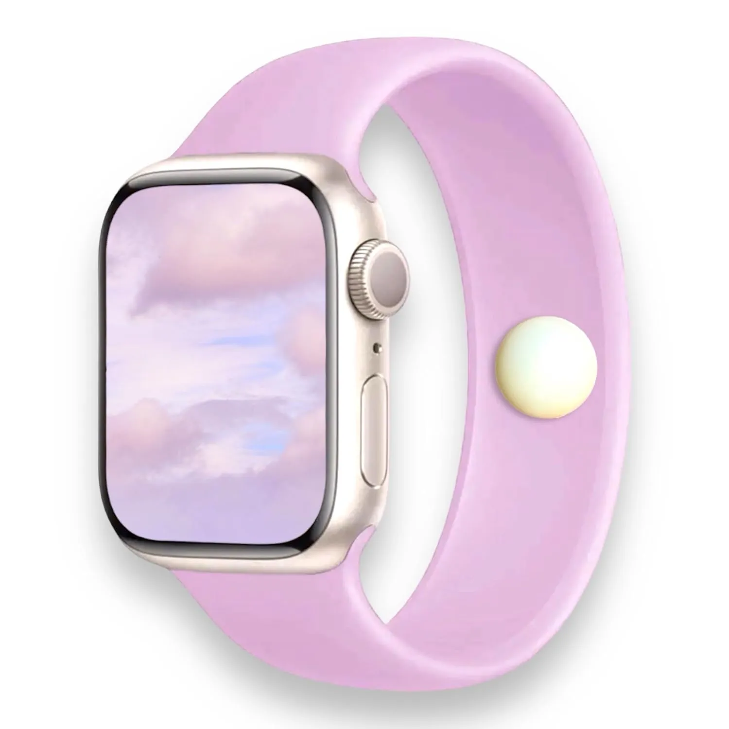 AcuBalance Acupressure Watch Band – Calm Stress, Nausea, and Tension – Soft Silicone Waterproof Strap Compatible with Apple iWatch Bands (Small 38/40/41)