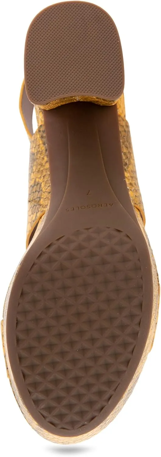 Aerosoles Women's Camera Platform Heeled Sandal