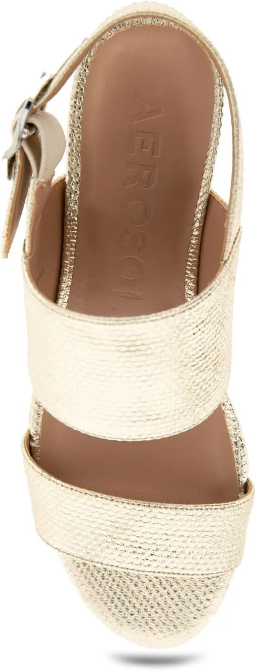 Aerosoles Women's Camera Platform Heeled Sandal