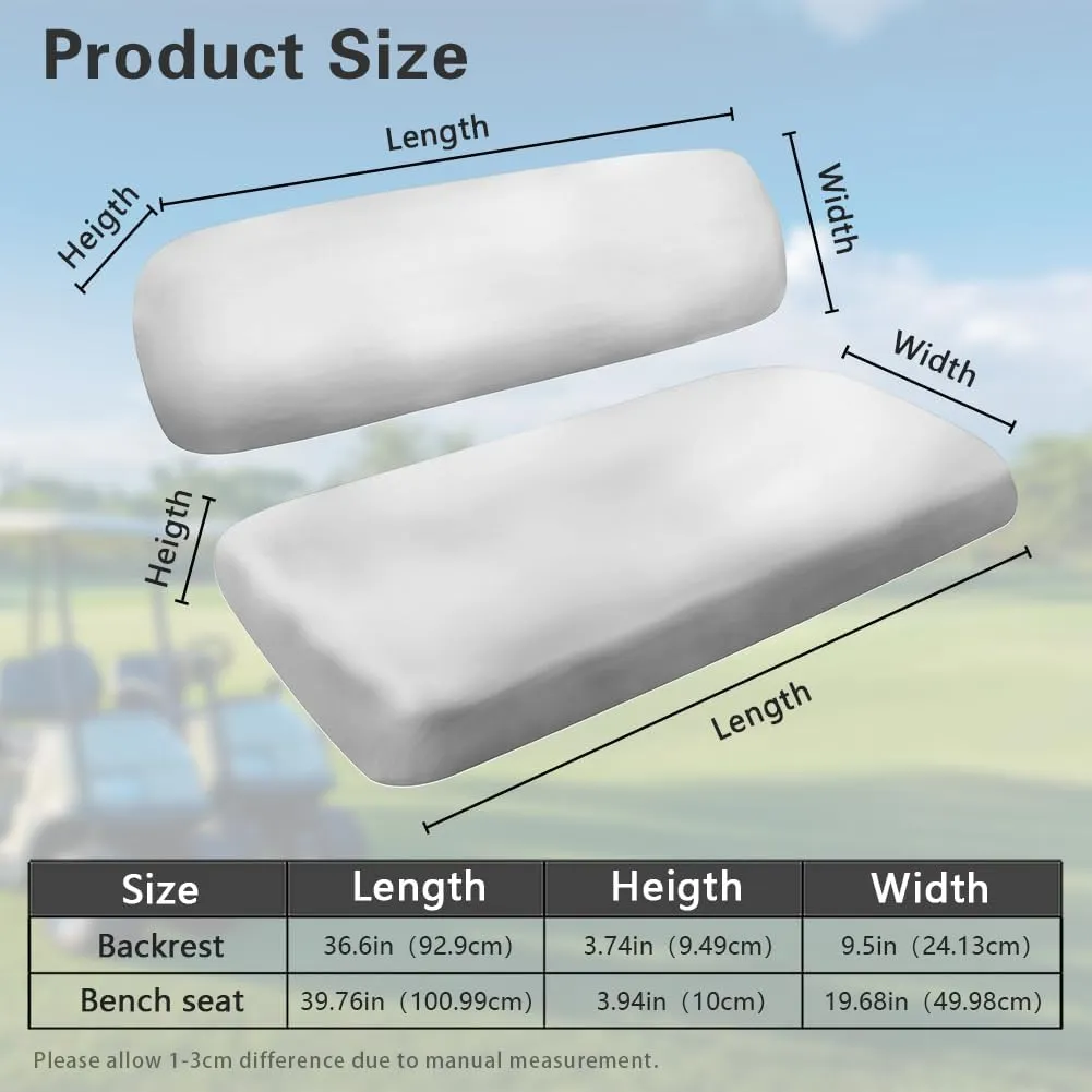AFPANQZ Breathable Golf Cart Seat Cover - Lightweight, Summer Use, Easy to Clean Club Car Decoration Cover