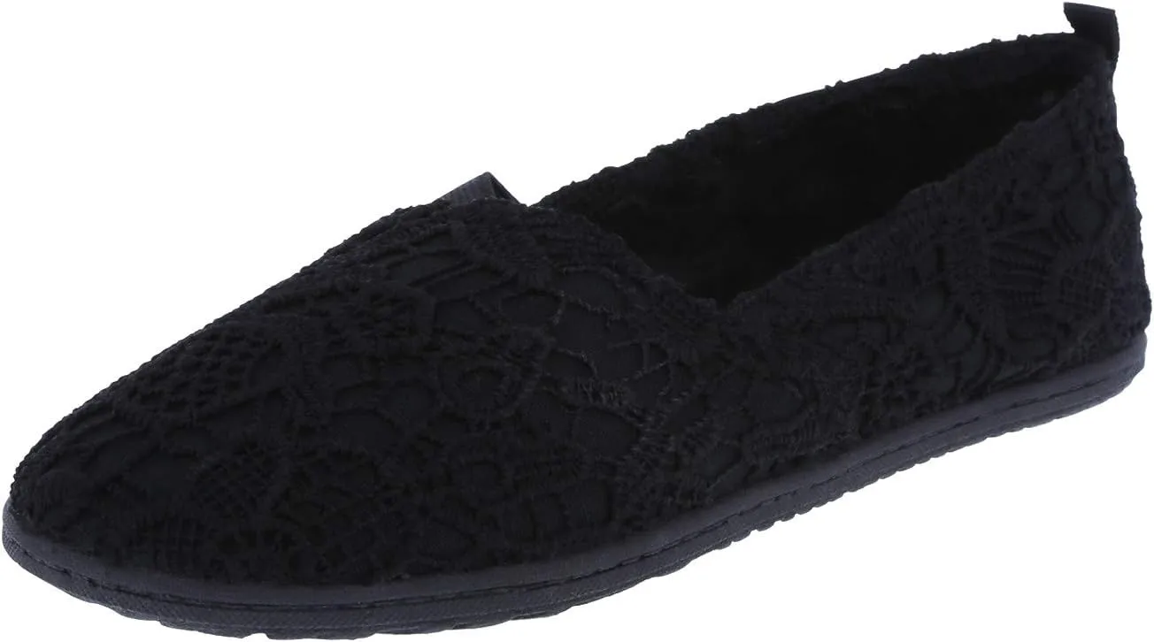 Airwalk Women's Black Crochet Women's Dream Slip-On 7 Regular