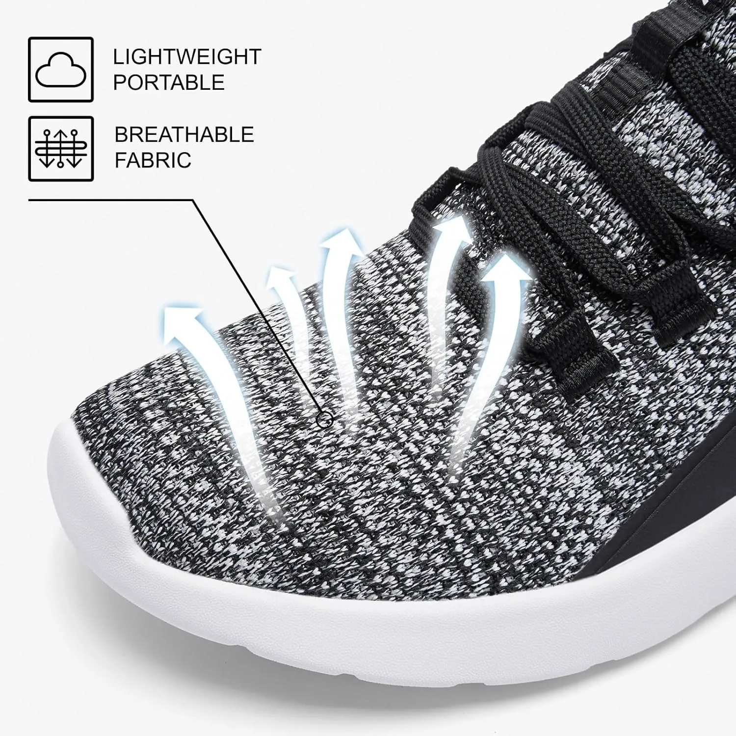 ALEADER Men's Energycloud Slip On Running Walking Shoes Cushion Lightweight Sneakers