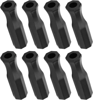 Alomejor 8pcs Table Football Handle Table Soccer Part Replacement Handle Foosball Handle Grip with Non Slip Octagon Design