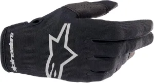 Alpinestars 3561823-1419-S: Radar Gloves Black/Brushed Silver Sm