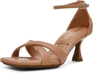 Anne Klein Womens JOSS Criss-Cross Faux Leather Ankle Strap