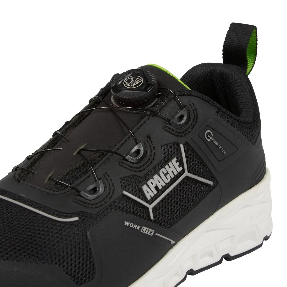 Apache CHATHAM 'Twist Lock Fit System' EVA Black Mesh Trainer