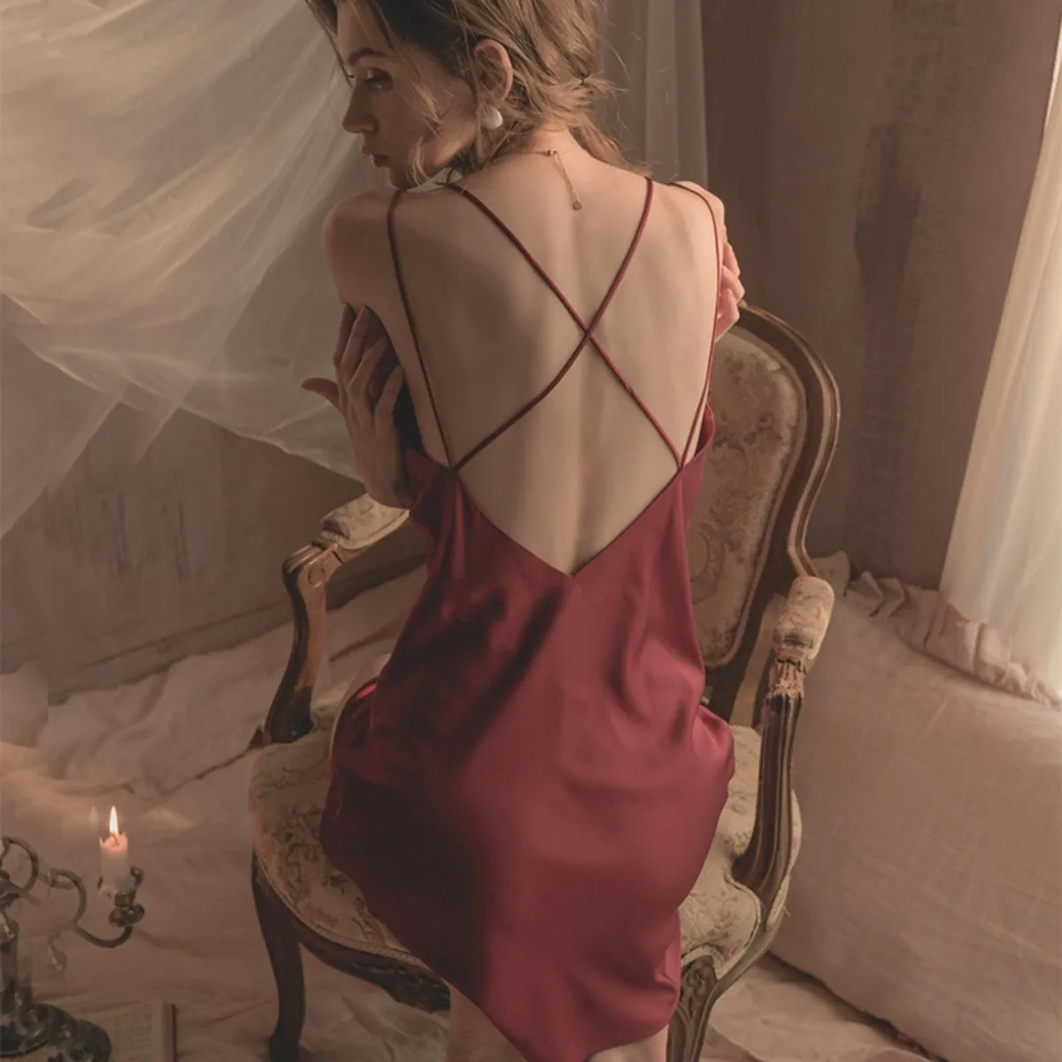 Ariel satin slip