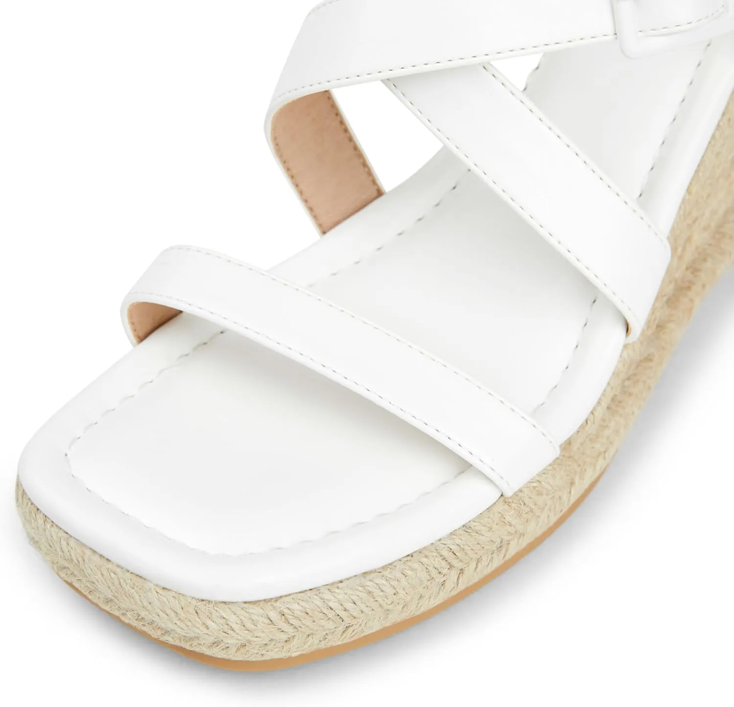 Arromic Wedge Sandals for Women Espadrille Sandals Platform Wedge Heel Shoes Open Toe Casual Comfortable Summer Beach Wedges for Women Dressy