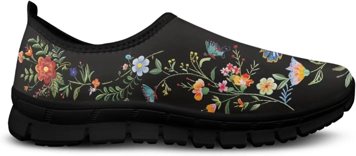 Art Sneakers for Women Slip on Loafers Comfy Non Slip Walking Sneakers for Outdoors Travel Easy to Wear