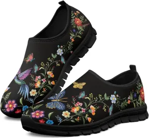 Art Sneakers for Women Slip on Loafers Comfy Non Slip Walking Sneakers for Outdoors Travel Easy to Wear