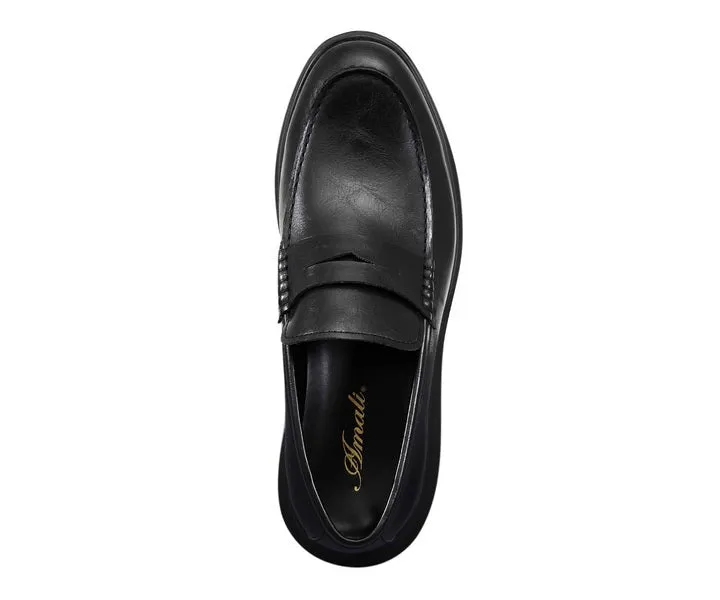 Arvin Black Penny Loafers