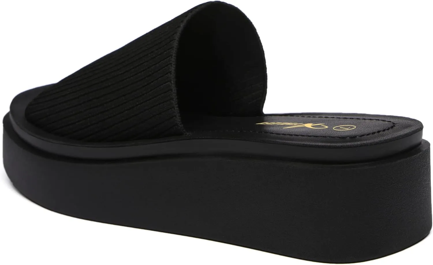 Athlefit Women's Slip On Platform Sandals Comfortable Open Toe Summer Flatform Slide Sandals