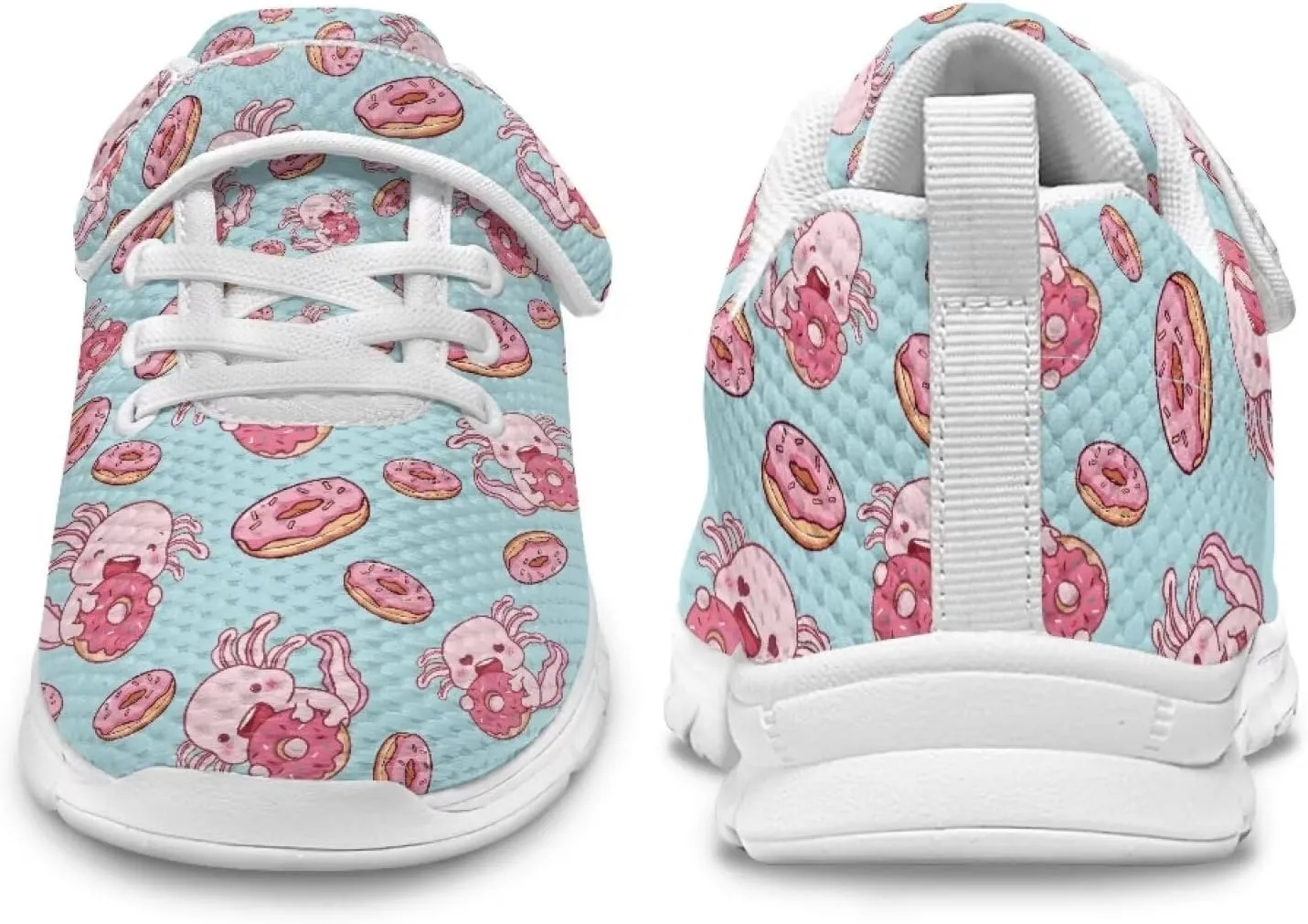 Axolotl Shoes Girls Tennis Shoes Cute Slip On Sneakers for Kids Gym Shoes