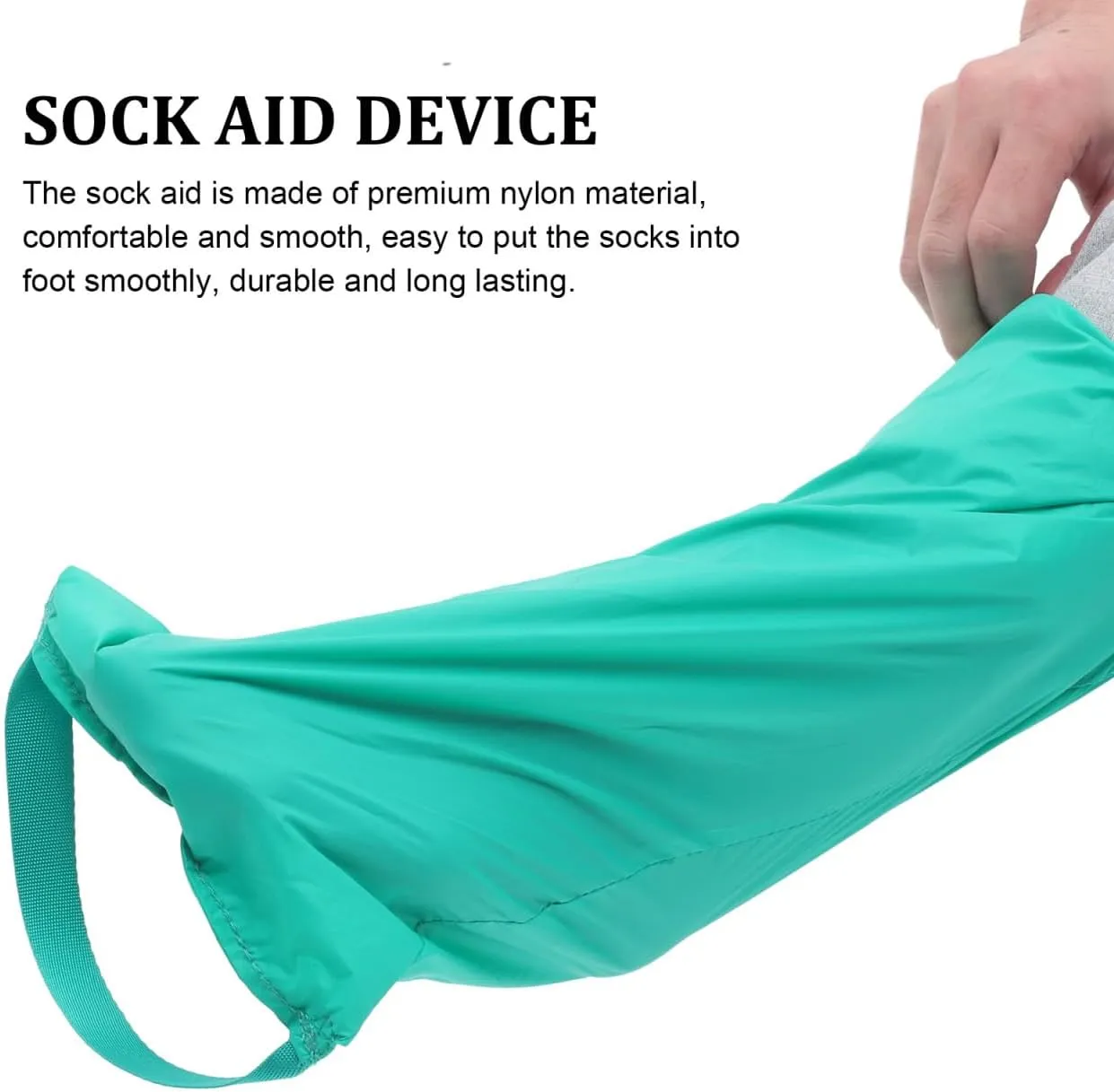 Bag Sock Helper Putting on Compression Socks Easy Put on Socks Kit Mobility Remover Easy on and Off Stocking Sock-aid Nylon Cloth Simple Man Putter