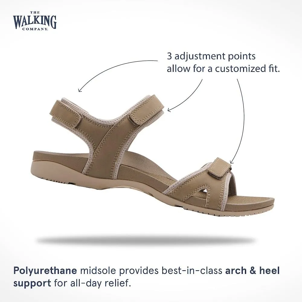 Balboa Sport Sandal | Walking Sandals Women | Water Resistant Leather Sandals | Three Points of Adjustability
