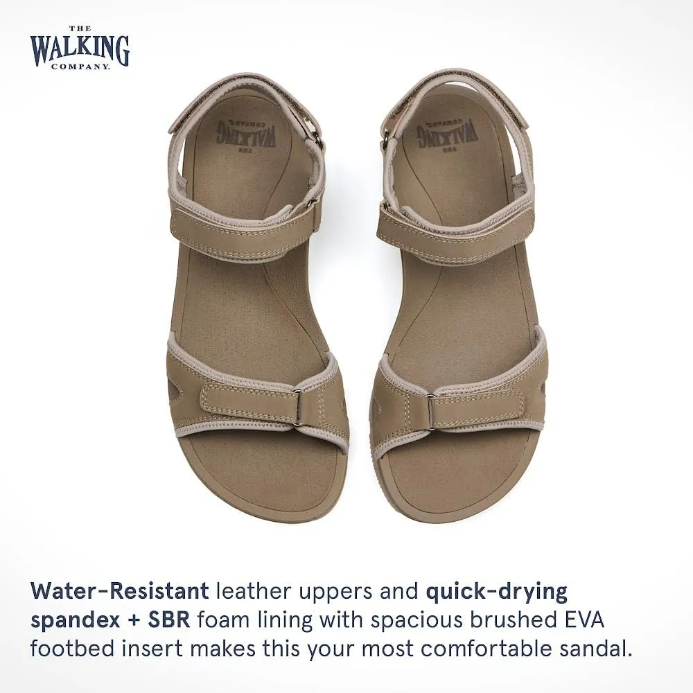 Balboa Sport Sandal | Walking Sandals Women | Water Resistant Leather Sandals | Three Points of Adjustability