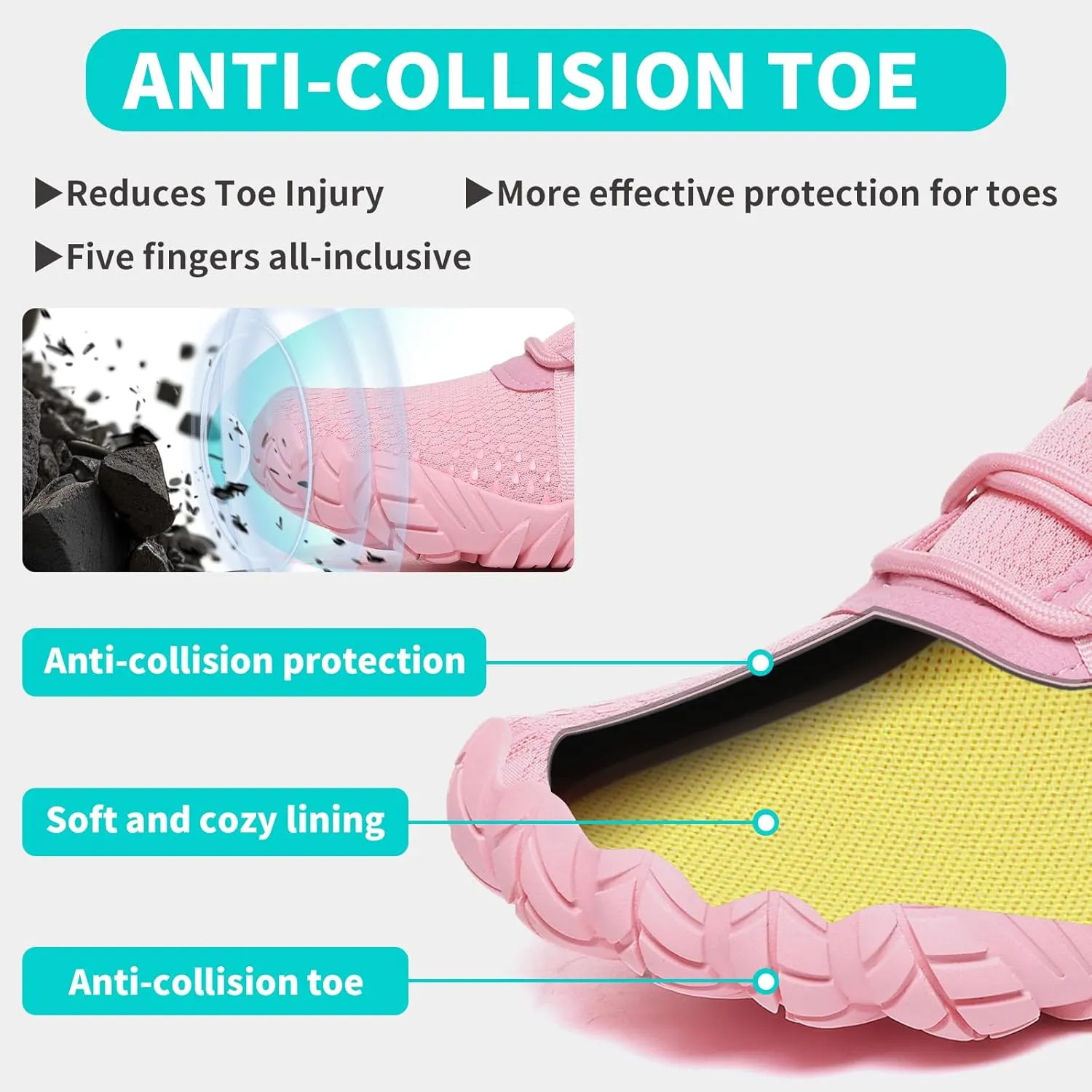 Barefoot Shoes Women Men Minimalist Zero Drop Wide Toe Box Water Shoes Hiking Barefoot Footwear Unisex Sneakers for Workout Cross-Trainer Walking Running Camping Beach Weightlifting Grounding Sport