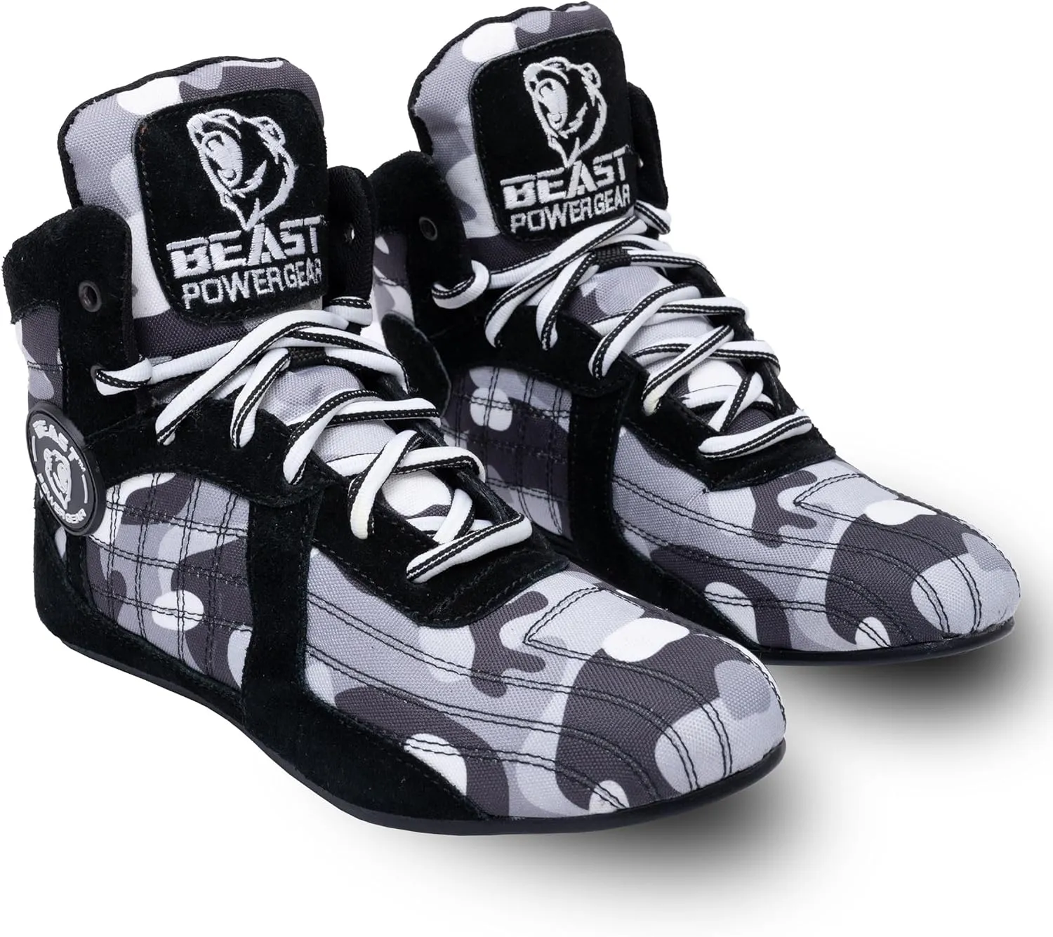 Beastpowergear Bodybuilding Weightlifting MMA Cross-Trainer & Wrestling Shoes Black/Blue
