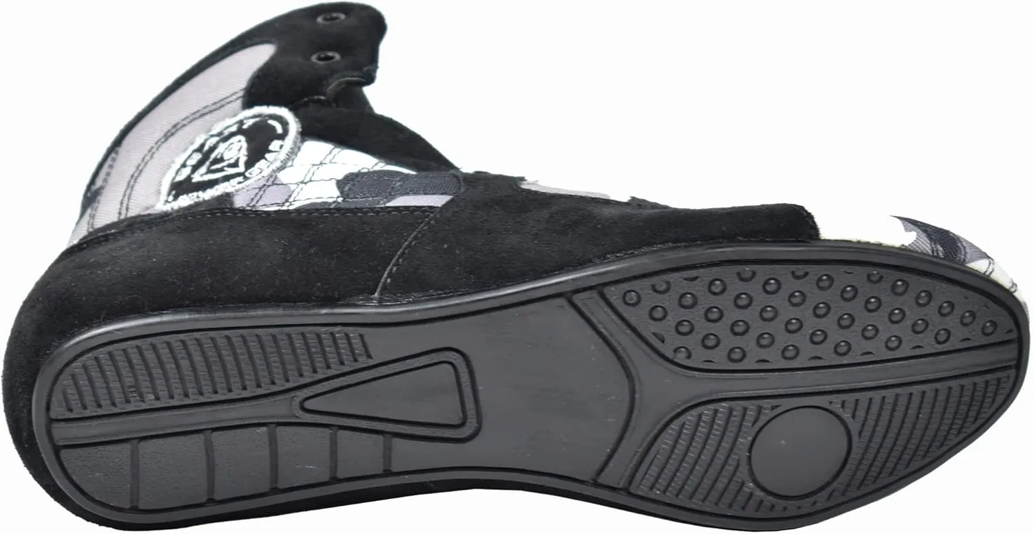Beastpowergear Bodybuilding Weightlifting MMA Cross-Trainer & Wrestling Shoes Black/Blue