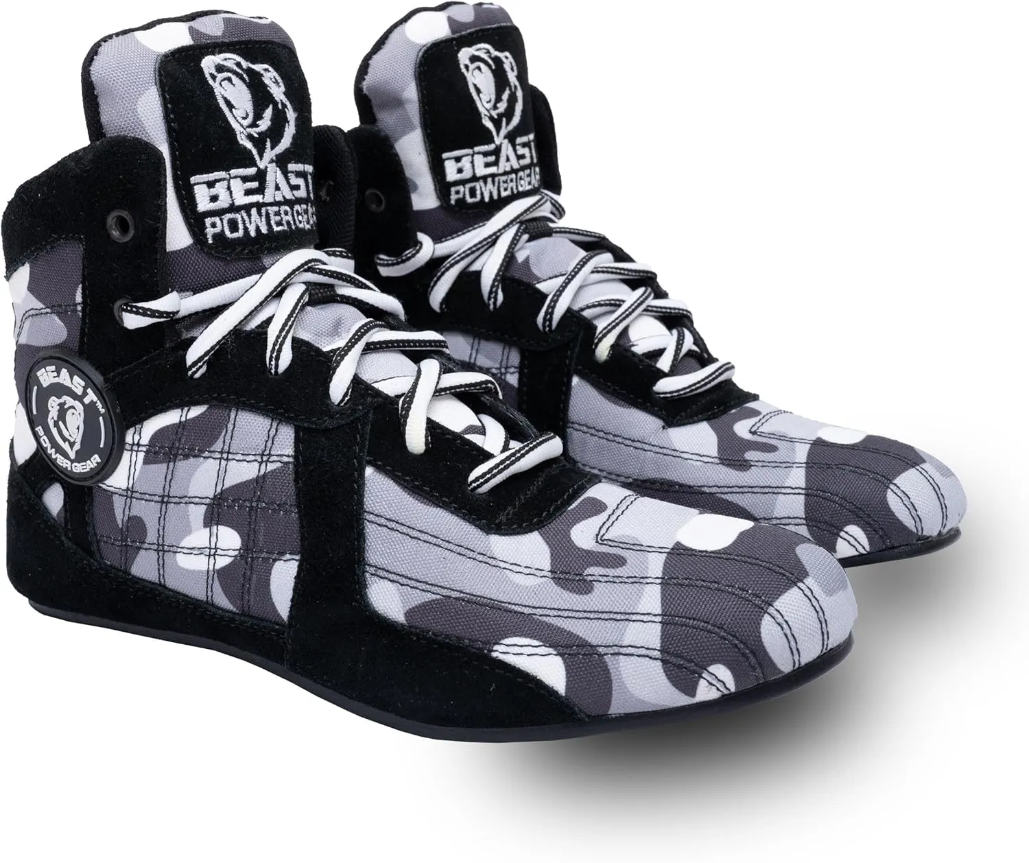 Beastpowergear Bodybuilding Weightlifting MMA Cross-Trainer & Wrestling Shoes Black/Blue
