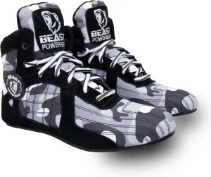 Beastpowergear Bodybuilding Weightlifting MMA Cross-Trainer & Wrestling Shoes Black/Blue