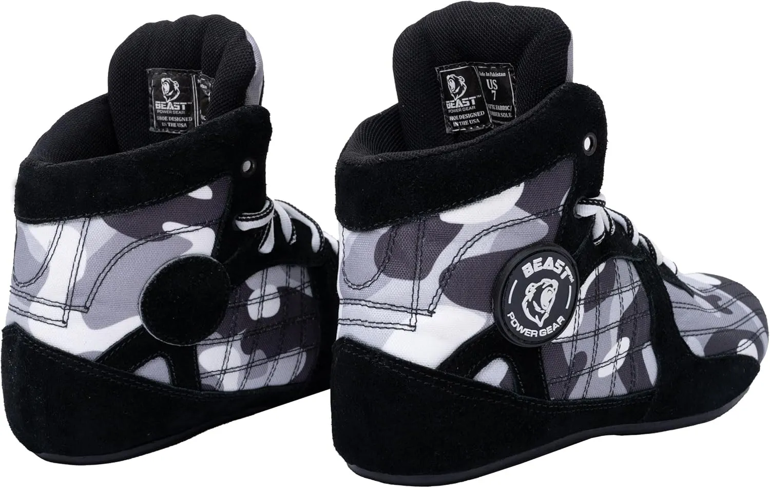 Beastpowergear Bodybuilding Weightlifting MMA Cross-Trainer & Wrestling Shoes Black/Blue