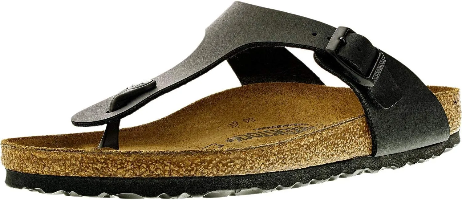 BIRKENSTOCK Gizeh Birko-Flor Black Birko-Flor 39 (US Women's 8-8.5) Regular