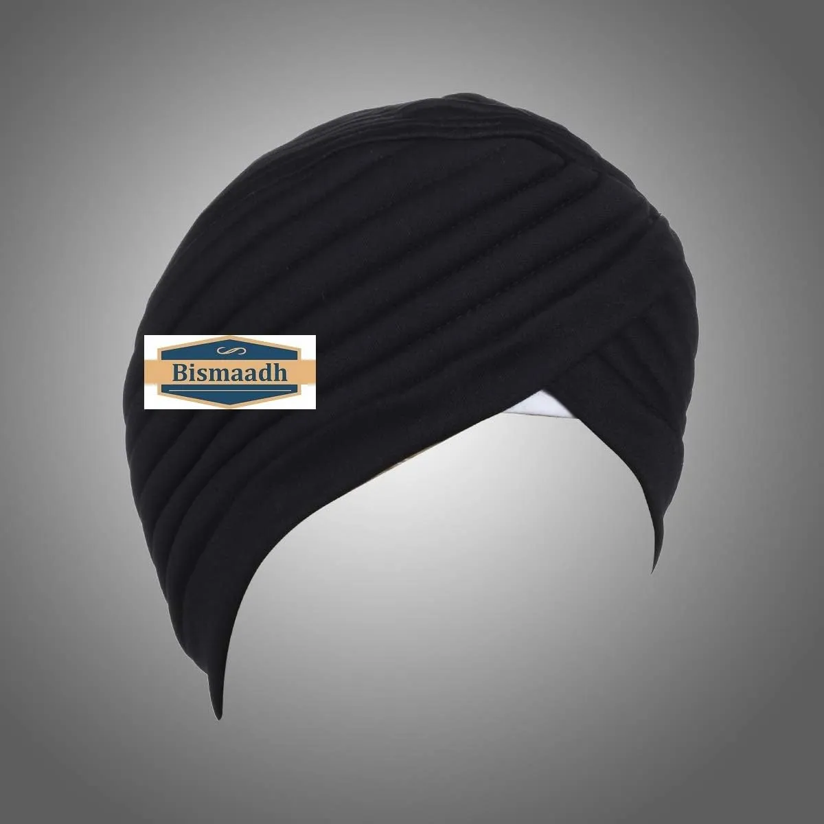 BISMAADH Instant Readymade Turban for Men & Women Head Wrap Lightweight Cap Headwear Sikh Pagri