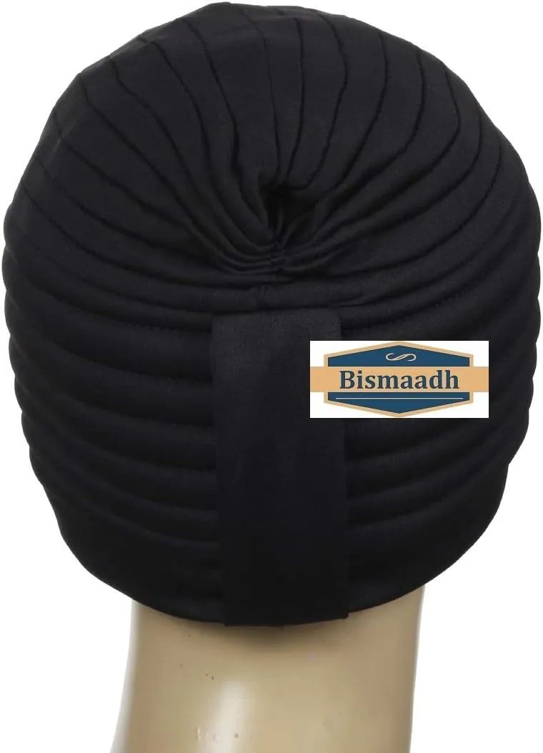 BISMAADH Instant Readymade Turban for Men & Women Head Wrap Lightweight Cap Headwear Sikh Pagri
