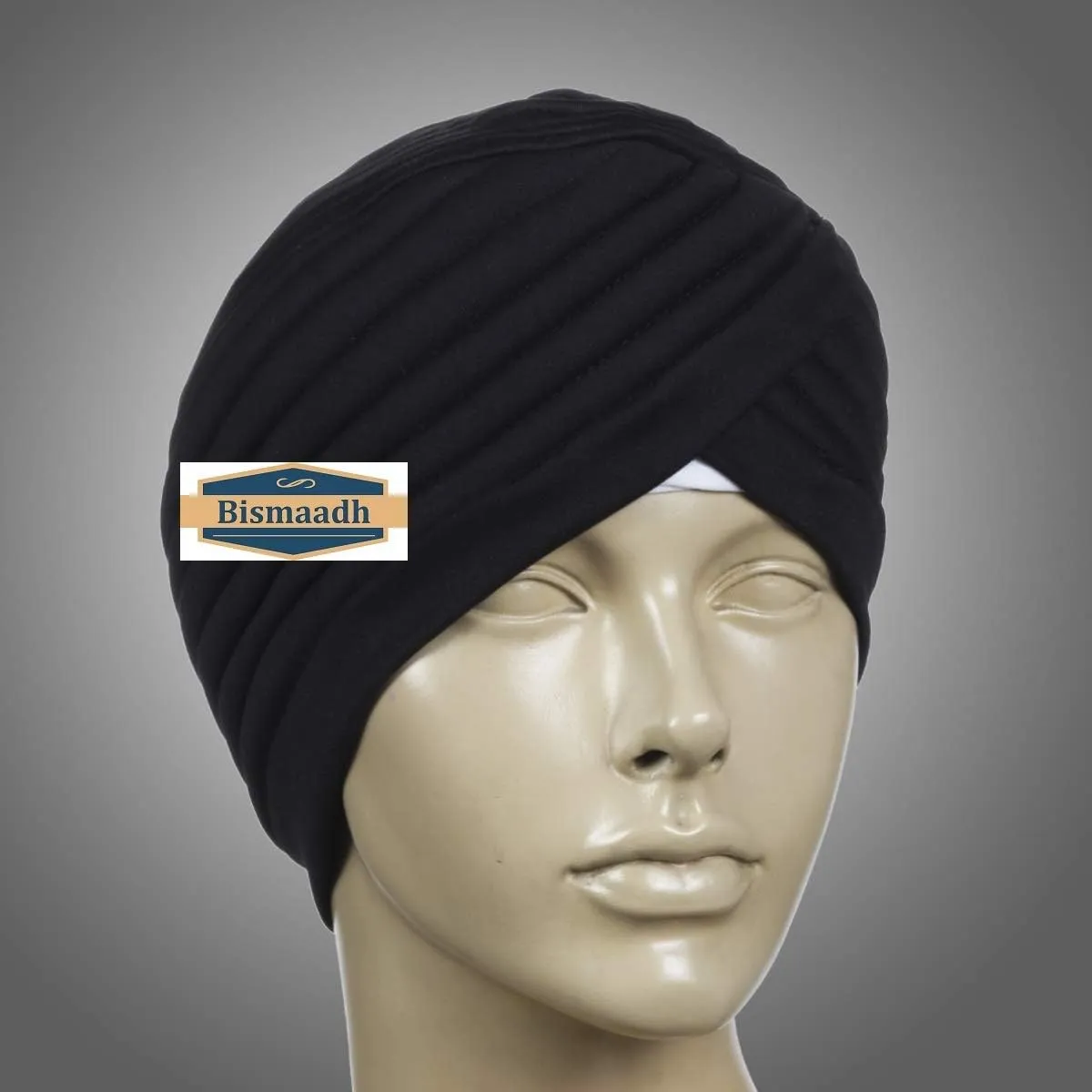 BISMAADH Instant Readymade Turban for Men & Women Head Wrap Lightweight Cap Headwear Sikh Pagri