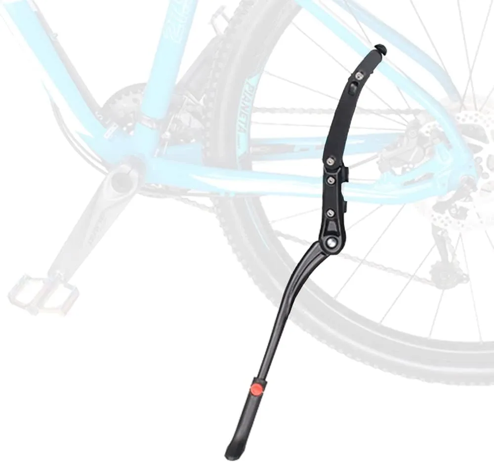 BlueSunshine Rear Mount Bicycle Kickstand Adjustable Aluminum Alloy Bike Stand fits 24"-28"