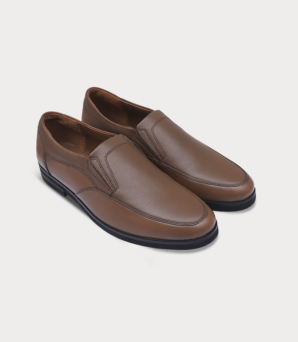 BM6692-BROWN-Men Slip On