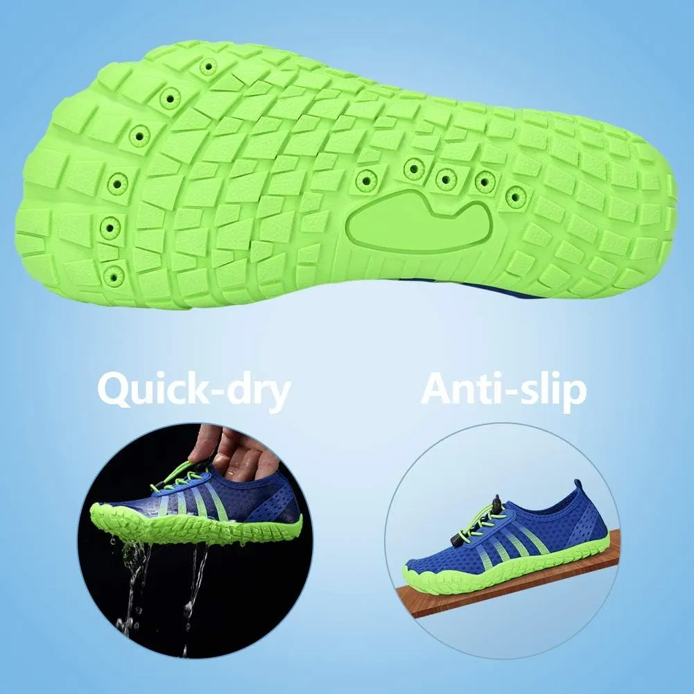 Boys & Girls Water Shoes Lightweight Comfort Sole Easy Walking Athletic Slip on Aqua Sock(Toddler/Little Kid/Big Kid)
