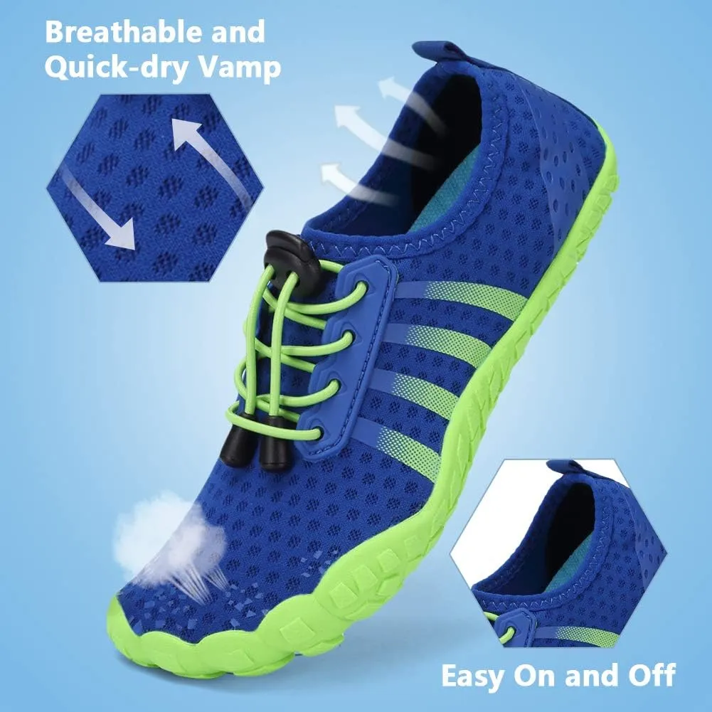 Boys & Girls Water Shoes Lightweight Comfort Sole Easy Walking Athletic Slip on Aqua Sock(Toddler/Little Kid/Big Kid)