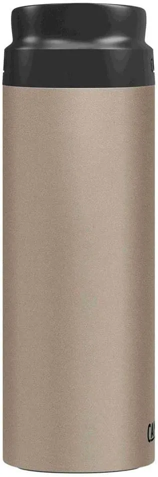 CamelBak Forge Flow Coffee & Travel Mug, Insulated Stainless Steel - Non-Slip Silicon Base - Easy One-Handed Operation - 16oz, Dune