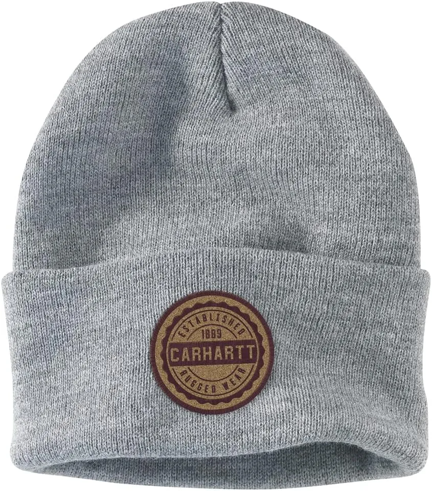 Carhartt Men's Knit Watercolor Camo Patch Beanie