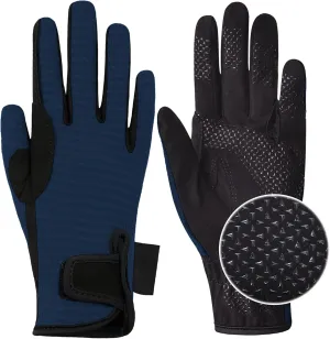 ChinFun Women's Horse Riding Gloves Stretchable Equestrian Gloves Breathable Horseback Lady Youth Girls Outdoor Cycling