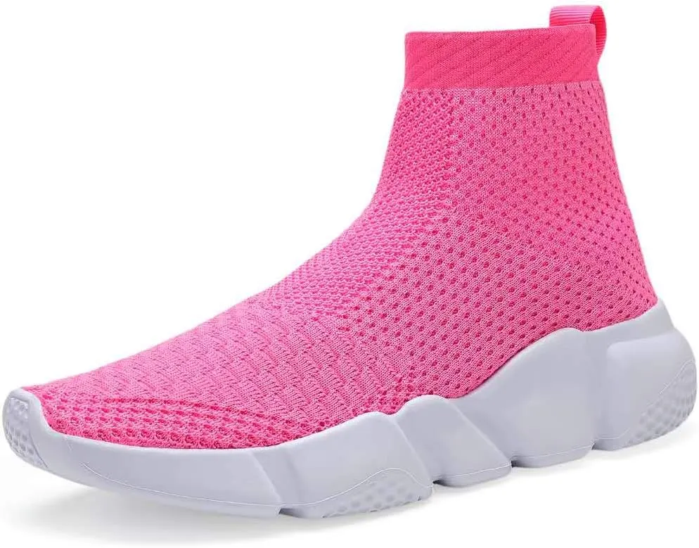 CHUI Boys Girls Breathable Sneakers Mesh Lightweight Easy Walk Casual Slip-On Athletic Running Walking Shoes