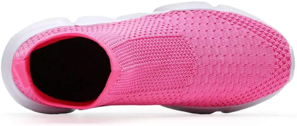 CHUI Boys Girls Breathable Sneakers Mesh Lightweight Easy Walk Casual Slip-On Athletic Running Walking Shoes