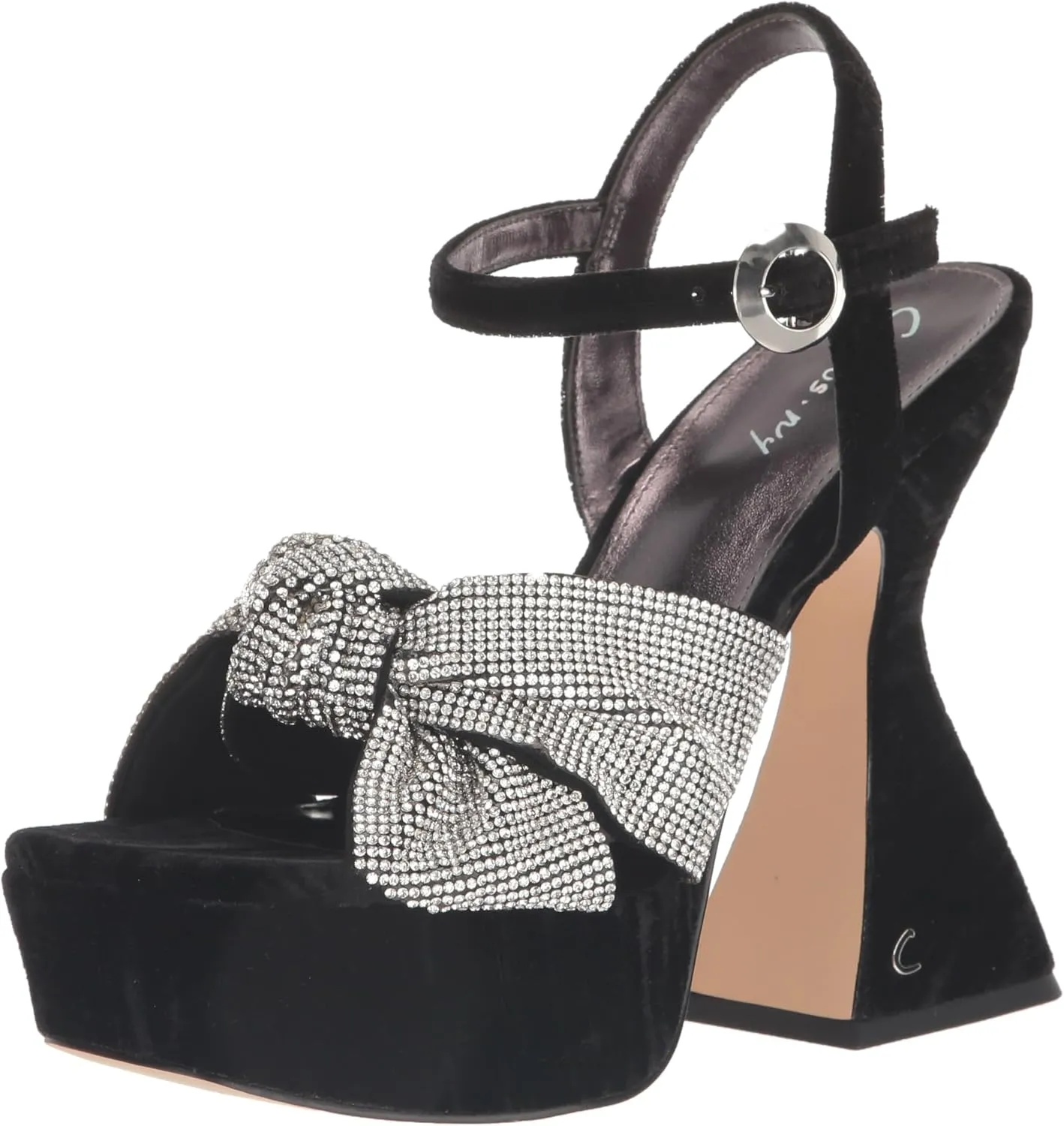 Circus NY by Sam Edelman Women's Audrea Heeled Sandal, Black Jewel, 6.5