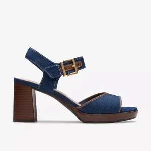 Clarks Women's AmbyrLyn Faye Dark Denim 26181952