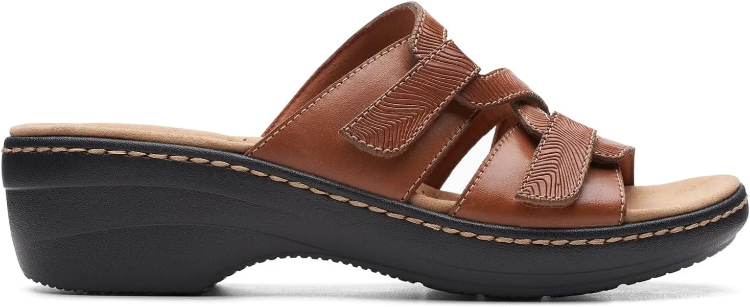 Clarks womens Merliah Karli Sandal, Tan Leather, 10 US