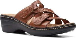 Clarks womens Merliah Karli Sandal, Tan Leather, 10 US