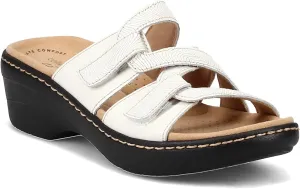 Clarks Women's Merliah Karli Sandal, White, 8