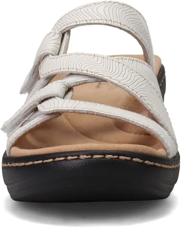 Clarks Women's Merliah Karli Sandal, White, 8