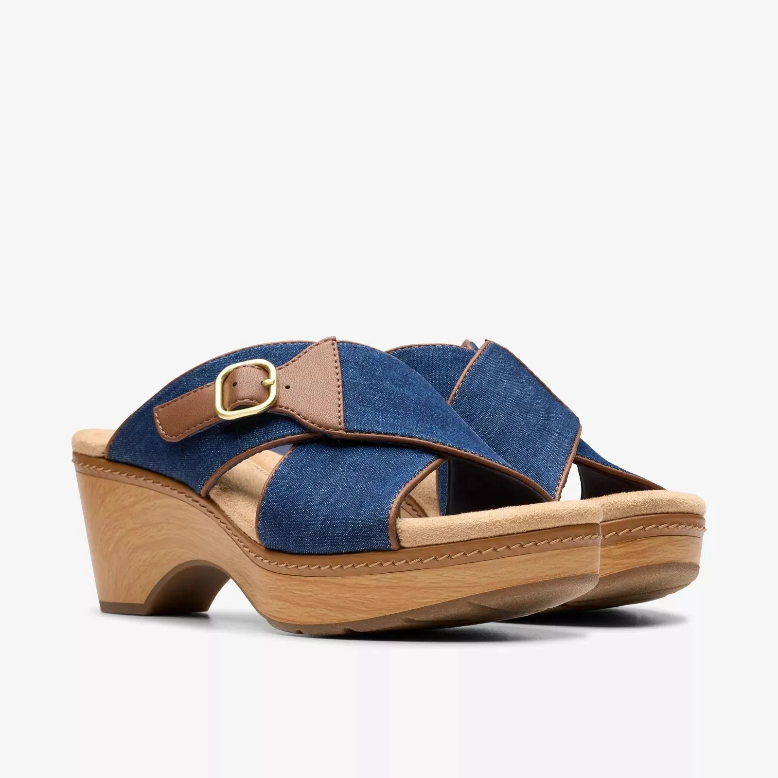 Clarks Women's Seannah Nora Dark Denim 26181947